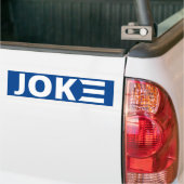 Biden is een Joke Bumpersticker (Op Truck)
