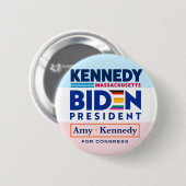 Biden - Kennedy Coattails Ronde Button 5,7 Cm (Voorkant /achterkant)
