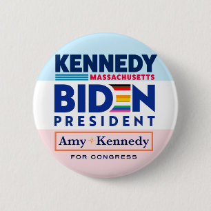Biden - Kennedy Coattails Ronde Button 5,7 Cm