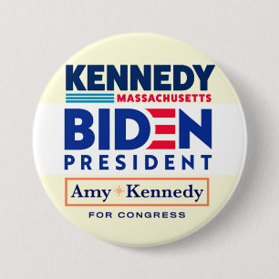 Biden - Kennedy Coattails Ronde Button 7,6 Cm