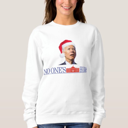 Biden Kerstmis Funny Sweatshirt Home Alone (Voorkant)