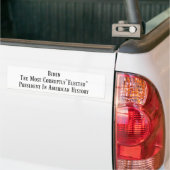 Biden - Kort gekozen Bumpersticker (Op Truck)