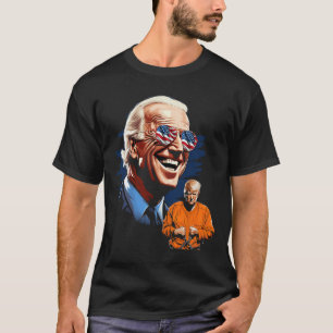 Biden lachen Trump naar gevangenis T-shirt Anti-Tr