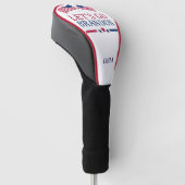 Biden Let's Go Brandon USA Vlag Monogram Golfheadcover (Schuin)