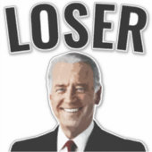 BIDEN LOSER DIE CUT STYLE DECAL STICKERS (Devant)