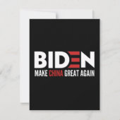biden Make China Great Again Save The Date (Voorkant)