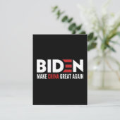 biden Make China Great Again Save The Date (Staand voorkant)