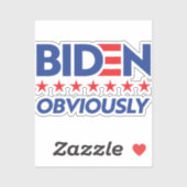 Biden, natuurlijk sticker (Vel)