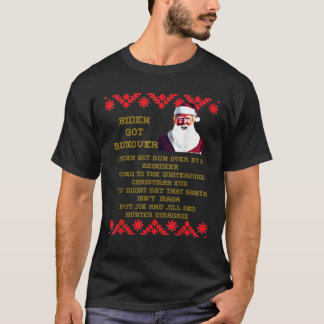 Biden Overreden Door Rendier Carol Lied Afzichteli T-shirt