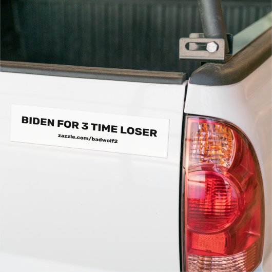 Biden pour 3 temps perdant bumper sticker final (Sur camion)