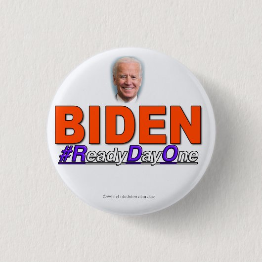BIDEN #ReadyDayOne-Button Ronde Button 3,2 Cm (Voorkant)