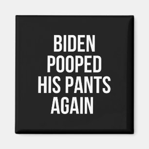 Biden Scheet Opnieuw in Zijn Broek - Grappig Anti Magneet