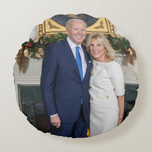 Biden State of the Christmas Union Rond Kussen