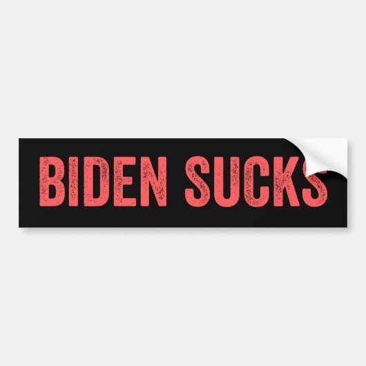 BIDEN SUCKS BUMPERSTICKER (Voorkant)
