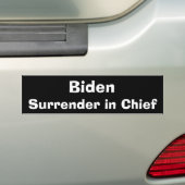 Biden Surrender in Chief Bumpersticker (Op auto)