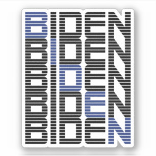 Biden-tekststapels Sticker