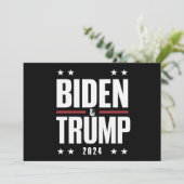 Biden Trump 2024 Grappige verkiezing Presidentiële Kaart (Staand voorkant)