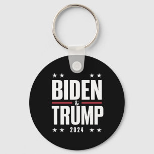 Biden Trump 2024 Grappige Verkiezing Presidentiële Sleutelhanger