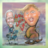 Biden Trump Raamsticker (Vel 3)