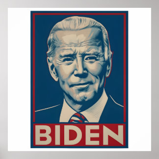Biden verkiezing 2024 Retro politiek Poster