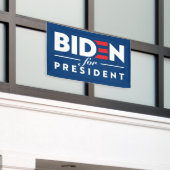 Biden voor President 2024 Spandoek (Buitenkant Gebouw)
