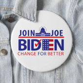 BIDEN VOOR PRESIDENT! RONDE BUTTON 6,0 CM (In situ)