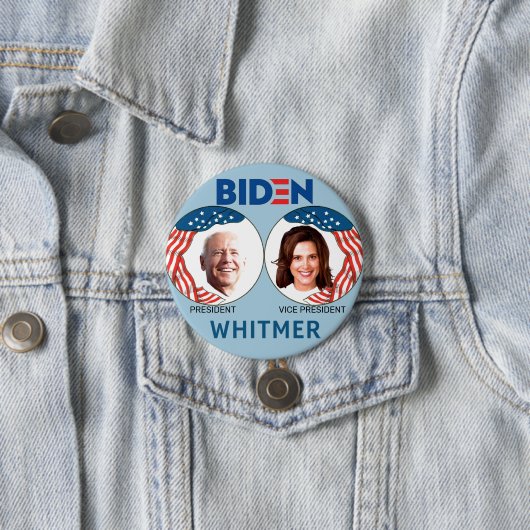 Biden/Whitmer 2020 Ronde Button 7,6 Cm (In situ)