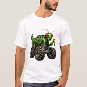 Bidende bidsstijl-terreinmonstertruck t-shirt
