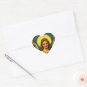  bidengel rood geel hart sticker (Envelop)