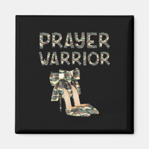 Bidsoldaat Camo Hoge Hakken Boog Geloven God Jezus Magneet