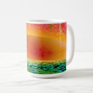 BIDSPRINKHAAN BIJ ZONSONDERGANG KOFFIEMOK