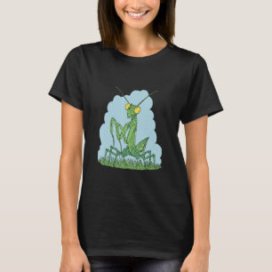 Bidsprinkhaan insect met krachtige voorpoten bidsp t-shirt