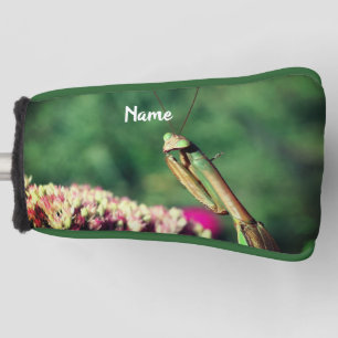 Bidsprinkhaan van dichtbij Gepersonaliseerd Golfheadcover