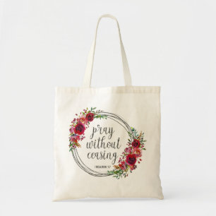 Bidt zonder ophouden tote bag