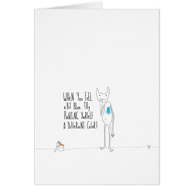 Bidule a peint le bleu (Devant)