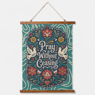 Bidzonder ophouden Dove Folk Art Christelijke deco Hangend Wandkleed