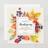 Bied het offer van de Thanksgiving Feestdagenkaart (Voorkant / Achterkant)