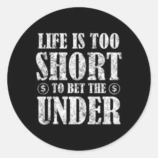 Bied online gokken op sportweddenschappen ronde sticker