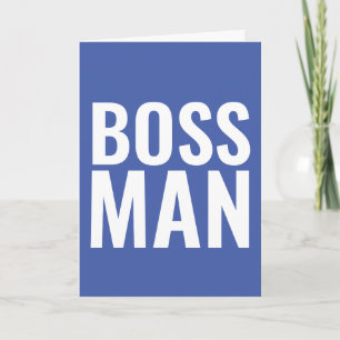 BIEDDAGKAARTEN VOOR DE BOSS! BOSS-MAN KAART
