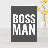 BIEDDAGKAARTEN VOOR DE BOSS! BOSS-MAN KAART (Gele Bloem)