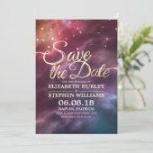 Bieden de datum waarop de Chic Star Sky-constellat Save The Date (Staand voorkant)
