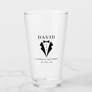 Bieden van de BRIDE Tuxedo Pint Glas