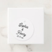 Bieden van Elegant Script Typografie Zwart-wit Bedankjes Labels (In situ)