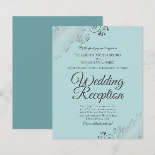 Bieden van geld en Blauwgroen lacy BUDGET Weddensc