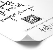 Bieden van grappigheidstip Uw QR-code voor indring Poster (Hoek)