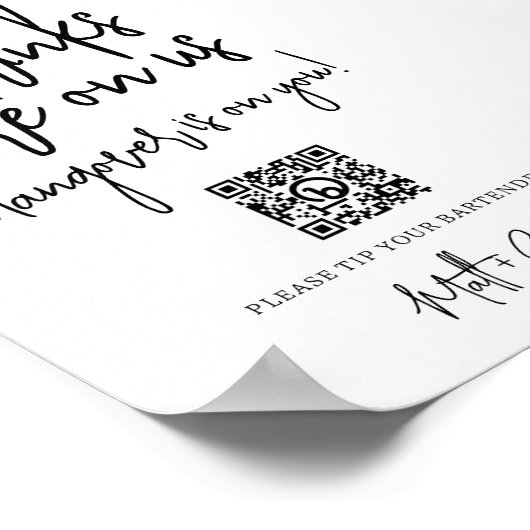Bieden van grappigheidstip Uw QR-code voor indring Poster (Hoek)