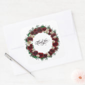 Bieden van oproepingsplek Elegant Vierkante Sticker (Envelop)