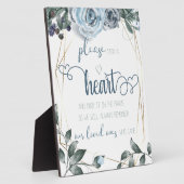 Bieden van weddenschappen Teken een hart Fotoplaat (Zijkant)