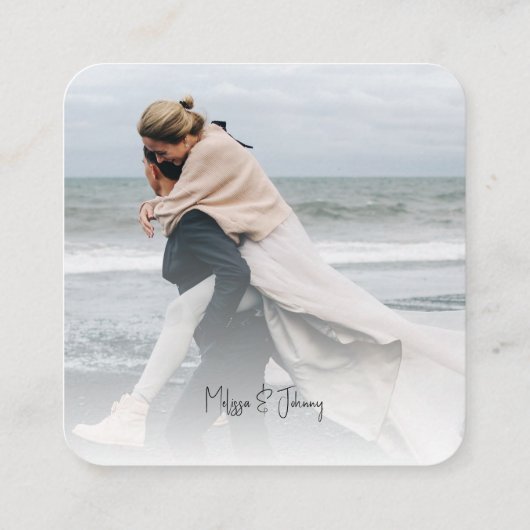 Bieden Website QR Code Foto Enclosure Kaart (Achterkant)