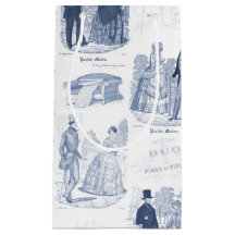 Biedermeier Blue Toile Elegant  Mode